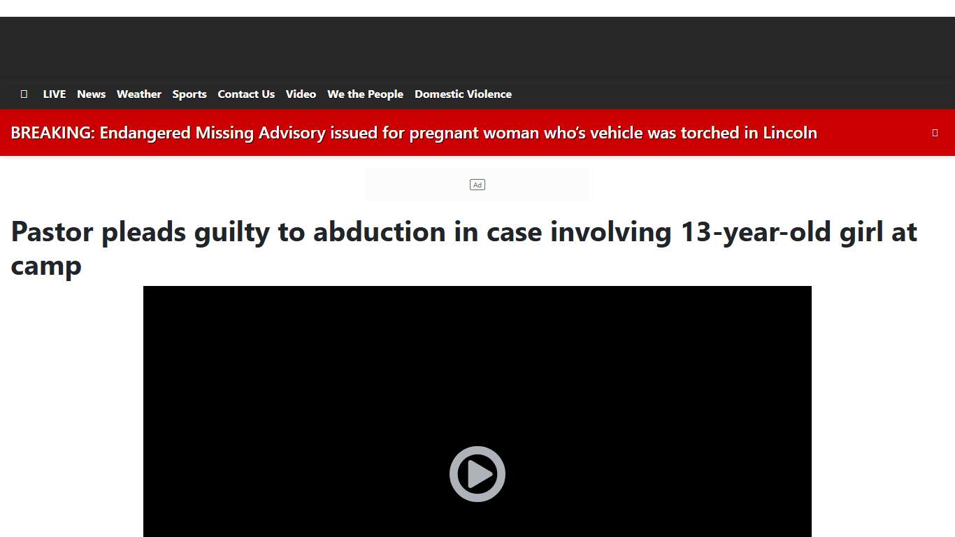 Pastor pleads guilty to abduction in case involving 13-year-old girl at camp